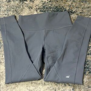 Gray High-Waisted Leggings